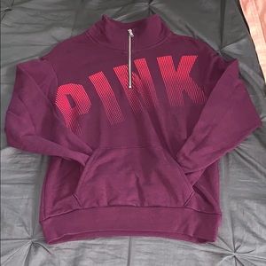 PINK VS burgundy sweatshirt